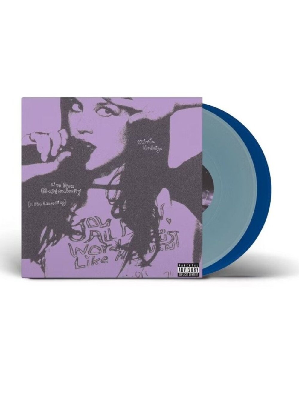 Olivia Rodrigo Live From Glastonbury BBC 2 LP Set Cobalt Vinyl Limited Ed NEW!